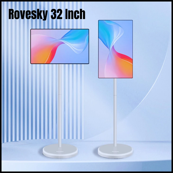 Smart TV 32Inch, 4K, Portable Smart Monitor, Pekskärm